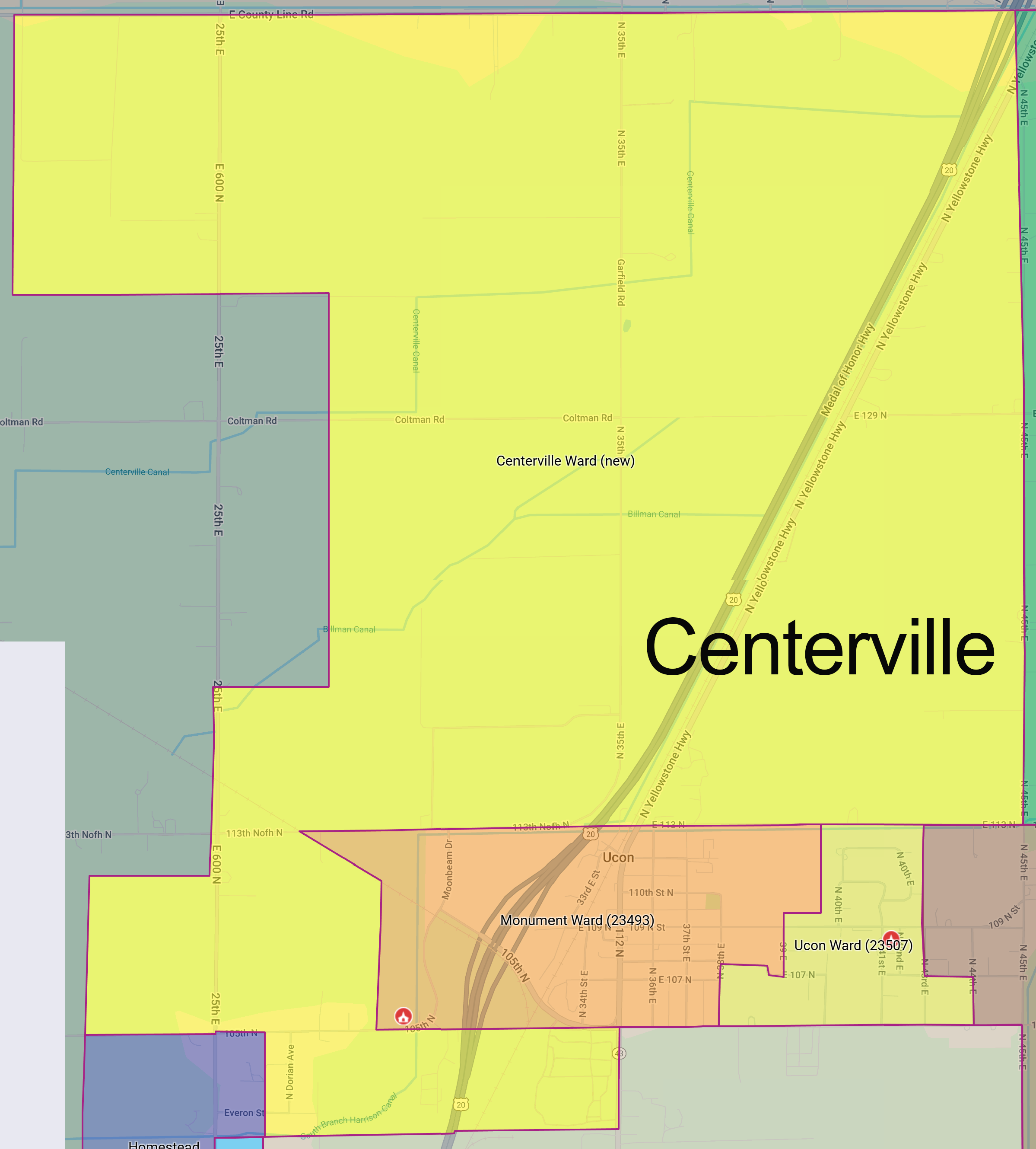 centervillewardmap